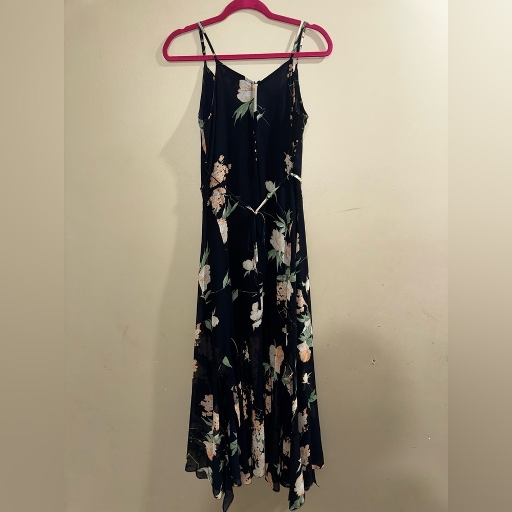 Lulus Navy Floral Maxi Dress - Picture 4 of 5